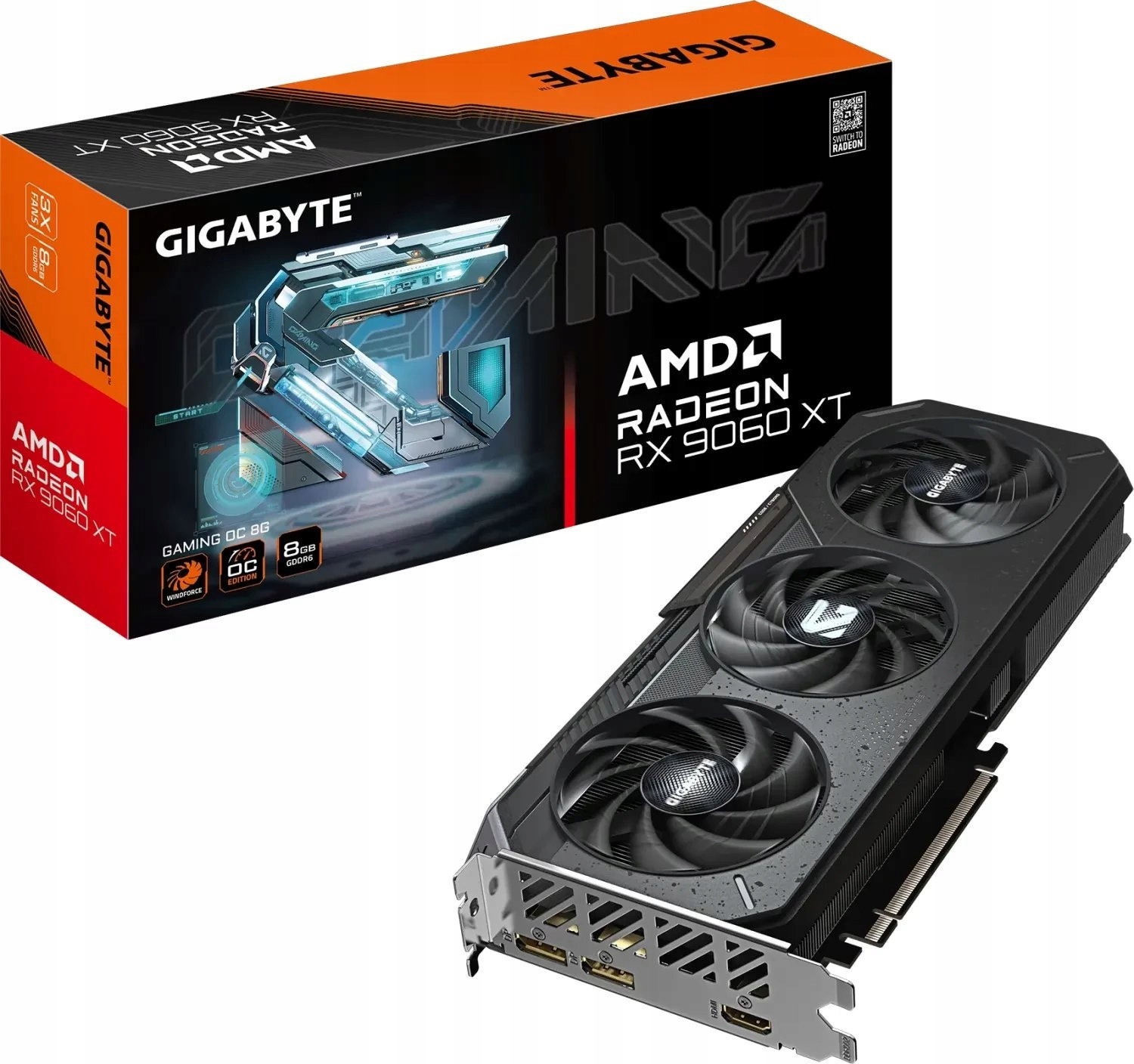 Grafická karta Gigabyte Radeon RX 9060 XT GAMING OC 8G